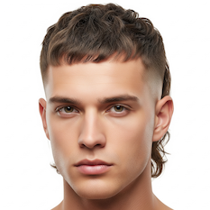 Modern Mullet hairstyle example