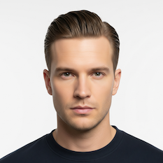 Slick Back hairstyle example