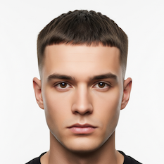 Caesar Cut hairstyle example