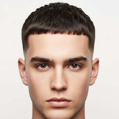 French Crop hairstyle example