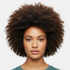 Afro hairstyle example