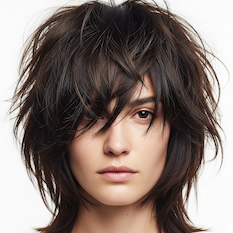 Wolf Cut hairstyle example